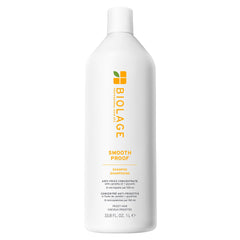 Biolage front packaging showing large 33.8 fl oz bottle with sleek design and benefit