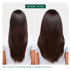 Biolage label close-up highlighting volume-boost ingredients and clarity