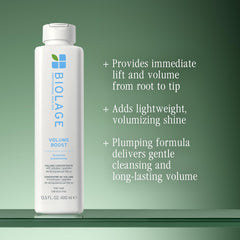Biolage rich foaming texture demonstrating gentle cleanse and lift benefit