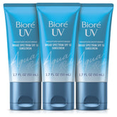 Bioré front packaging showing three tubes and product benefits