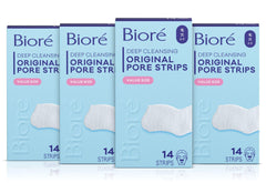 Biore front packaging showing 14-count 4pk and clear product benefits