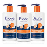 Bioré front packaging showing three tubes, clear acne-fighting benefit