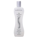BioSilk bottle front view showing product and glossy finish benefit