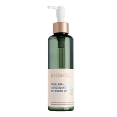 Biossance bottle front view showing clean packaging and quick benefit