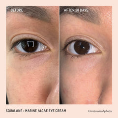 BIOSSANCE close-up of cream texture highlighting silky hydration and quick absorption benefit: smooth finish