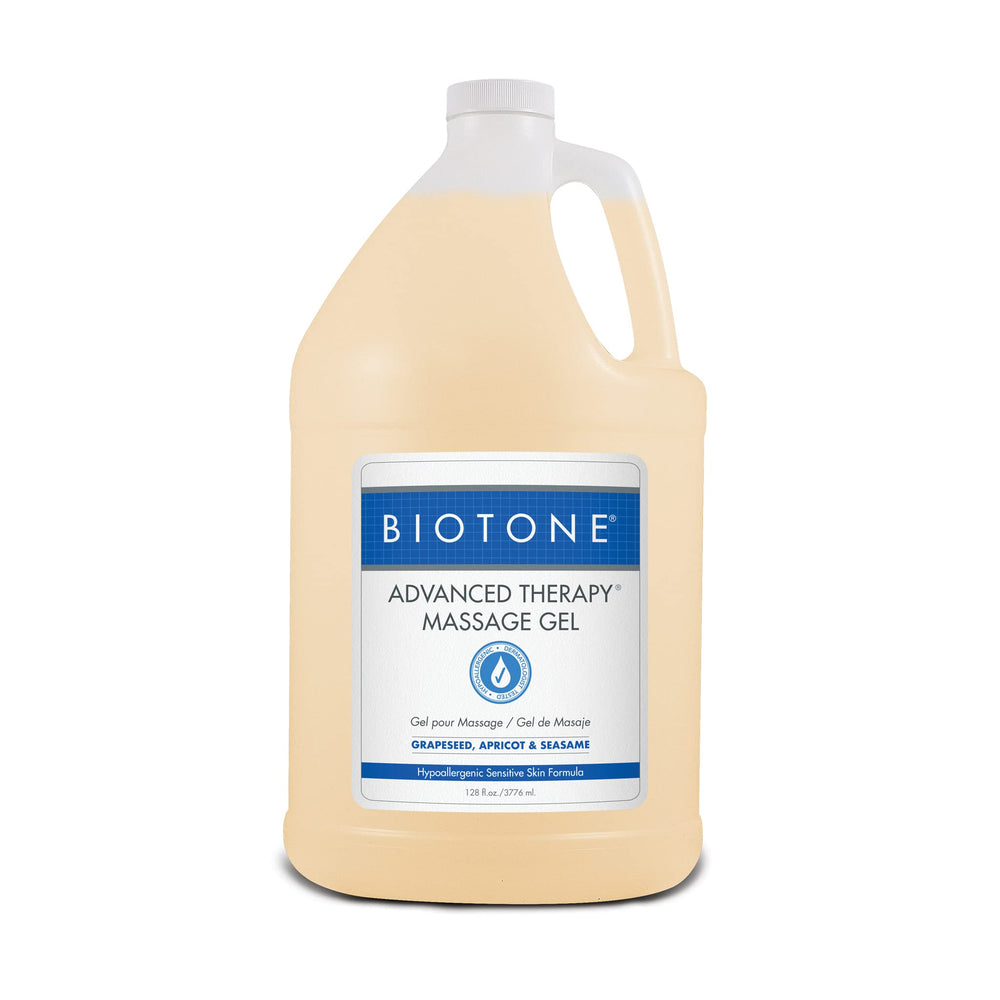 BIOTONE bottle front view showing pump and label, professional presentation benefit