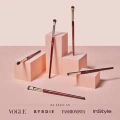 BK BEAUTY close-up of ultra-soft synthetic bristles showing texture and even pigment pickup benefit
