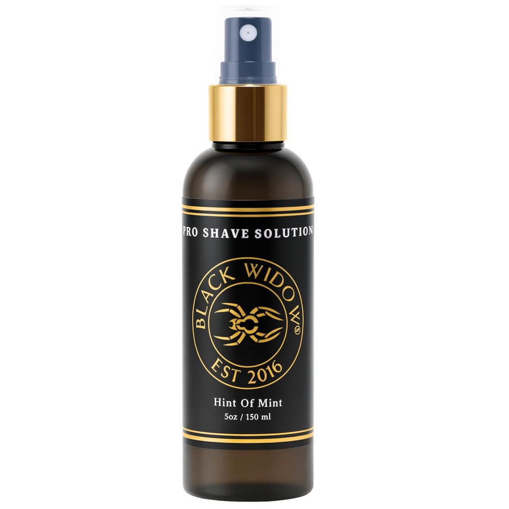Black Widow front label showing product name and clear benefits