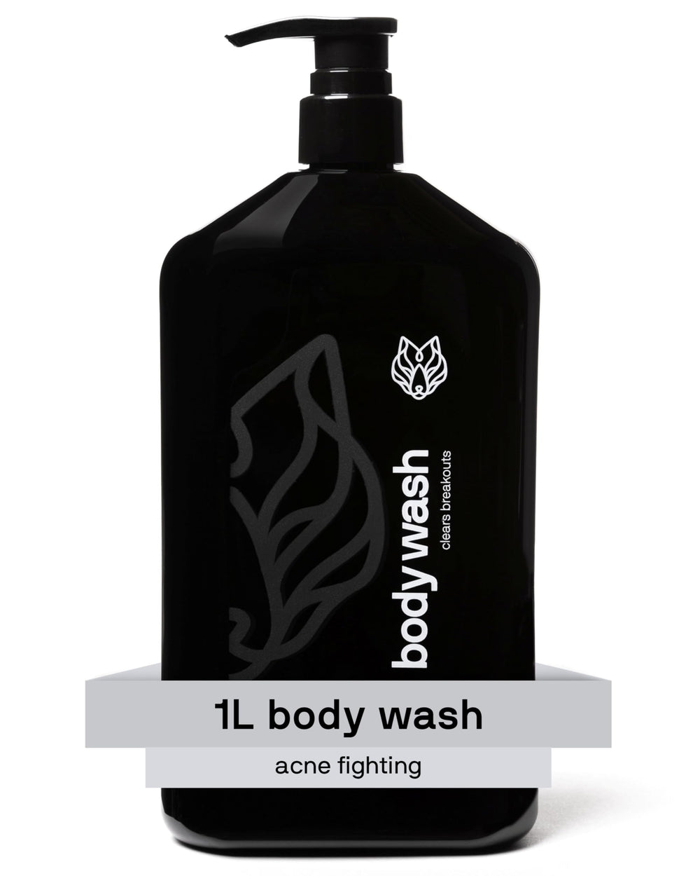 Black Wolf front packaging shows 1L bottle and benefits clear