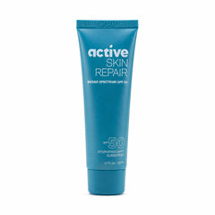 BLDG ACTIVE front packaging showing SPF 50 label and benefits
