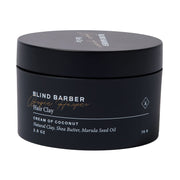 Blind Barber jar front view showing clean branding and compact size for travel