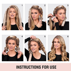 BLINKEEN rod wrapped in hair demonstrating easy overnight curling
