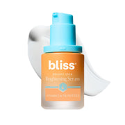 Bliss bottle front packaging highlighting brightening benefits
