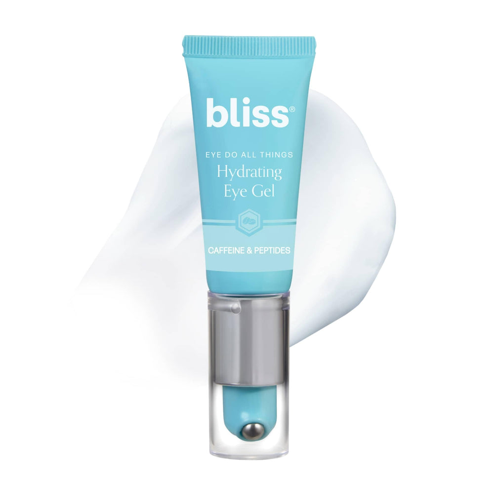 Bliss product front packaging showing smooth, lightweight eye gel benefits
