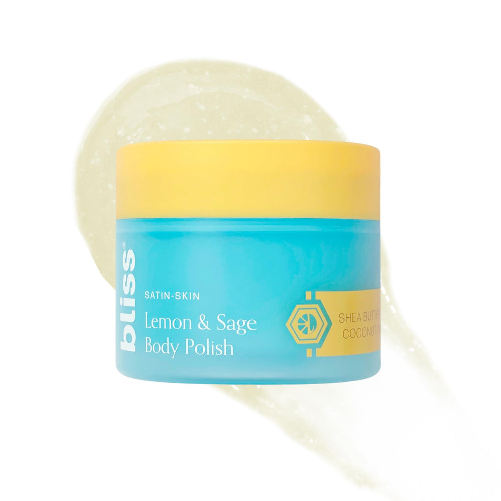 Bliss front packaging showing lemon and sage polish, clear label benefit