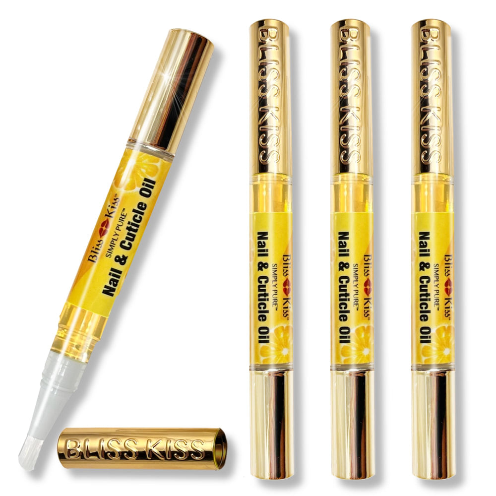 Bliss Kiss front packaging showing four crisp-scent pen benefits