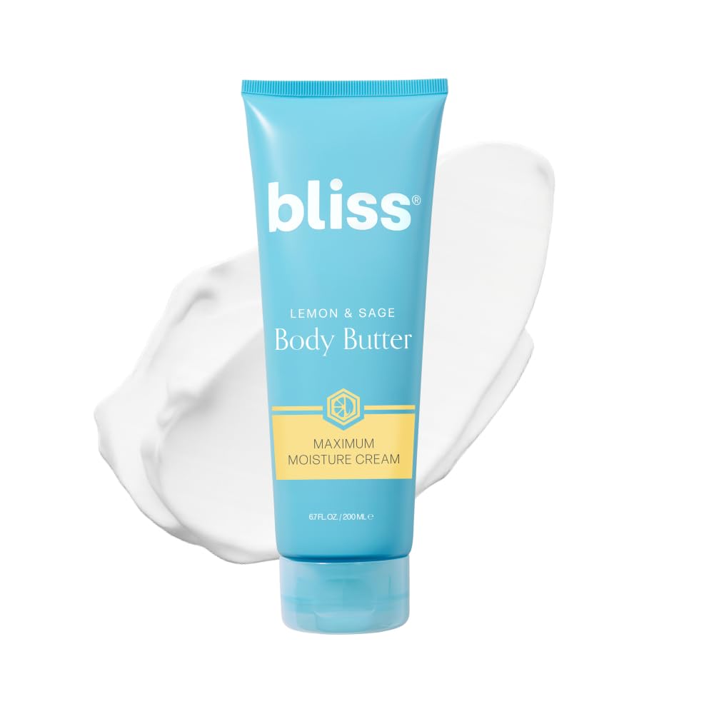 Bliss jar front view showing lemon and sage scent and neat packaging benefit