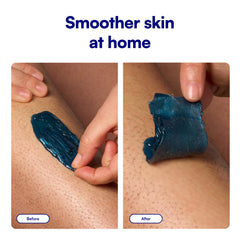 bliss open wax pot texture showing creamy blue consistency