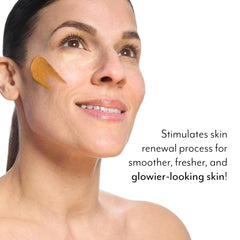 Bliss pumpkin mask being applied on hand demonstrating easy spreadability benefit