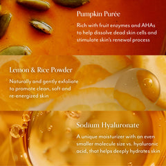 Bliss mask creamy orange texture closeup illustrating gentle exfoliation benefit