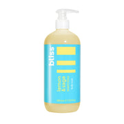 Bliss bottle front view showing lemon and sage scent and 17 fl oz size benefit