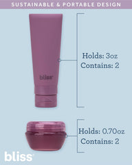 Bliss spray bottle detail demonstrating fine mist for fragrance convenience