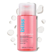 Bliss bottle front packaging showing label and 7 fl oz size, highlights refreshment