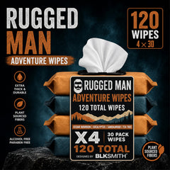 BLKSMITH close-up wipe texture displaying soft fabric that comforts skin during cleansing