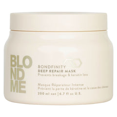 BlondMe front jar view showing product and professional finish