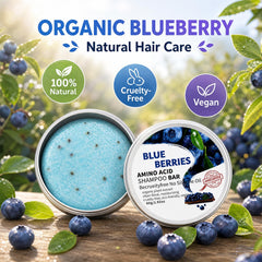 Blueberry Organics conditioner bar creamy surface for smooth finish