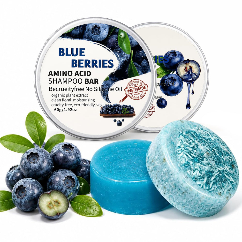Blueberry Organics front packaging showing bars and eco benefit