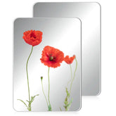 Blulu front view mirror showing clear glass and smooth finish for easy grooming
