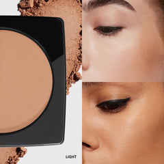 Bobbi Brown bronzing powder close-up texture displaying silky finish for smooth blending benefit