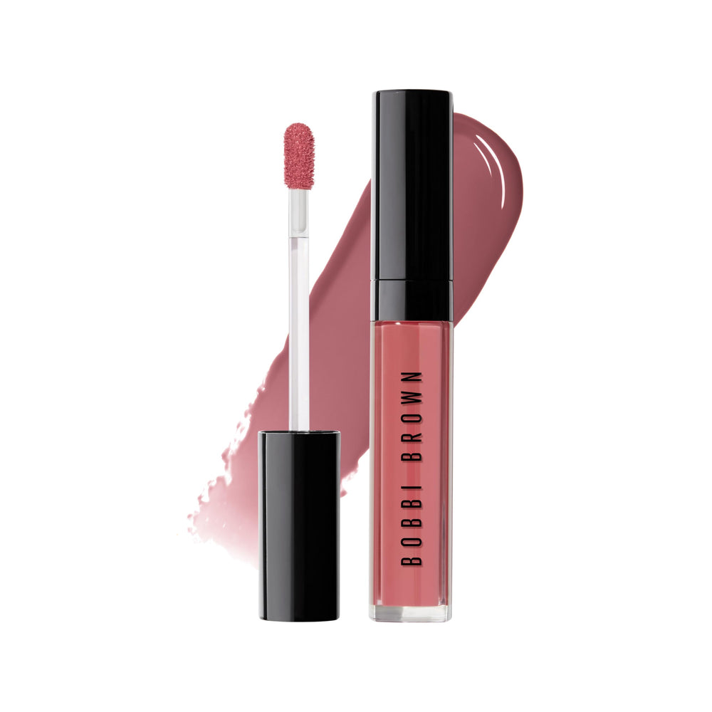 Bobbi Brown front view of glossy tube showing shade and branding, convenient portability