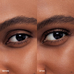 Bobbi Brown closeup of tapered mascara wand brush highlighting bristle design for precise lash separation