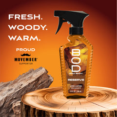 BOD Man Reserve side label with ingredient block for informed purchase