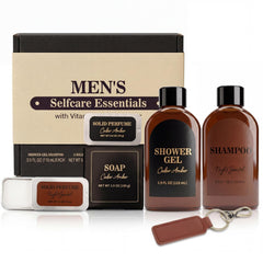 BODY & EARTH front packaging showing complete 6-piece gift set benefits presentation