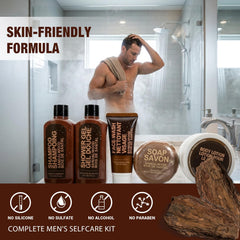 BODY & EARTH soap bar close-up highlighting gentle cleanse and solid convenience