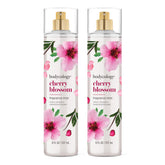 Bodycology bottle front packaging showing cherry blossom scent and fresh benefit