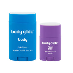 BodyGlide gift box front view showing both sticks and packaging benefit easy gifting