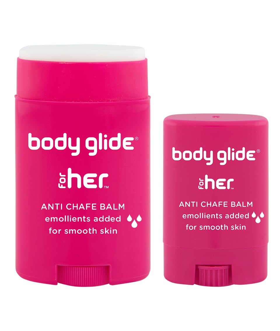 BodyGlide For Her front packaging showing bundle and clear protection benefit