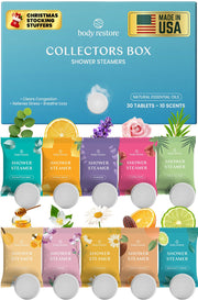 Body Restore front packaging showing 30-pack and gift-ready design benefits