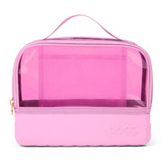 BOGG BAG front view of Pink Taffy pouch showing compact organization benefit