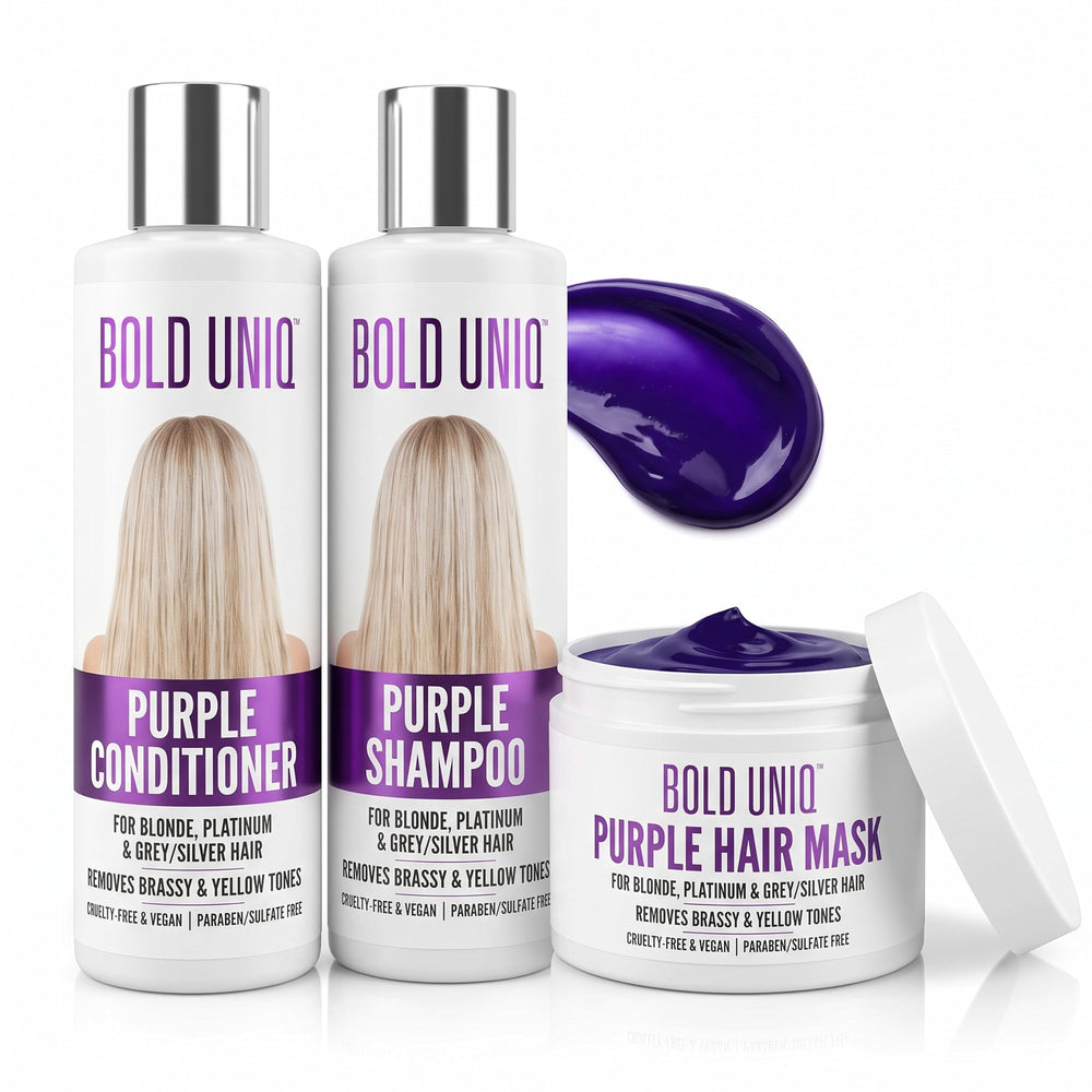 BOLD UNIQ trio gift box front view shows complete set and gifting appeal