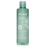 BOLDEN front packaging of brightening toner shows clear bottle and benefits