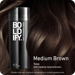 Boldify close-up of fiber texture highlighting natural-looking coverage
