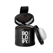 Boldify compact front view showing neat portability and instant coverage
