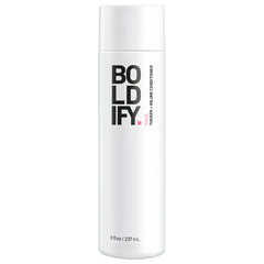 Boldify bottle front view showing product for fuller hair benefits