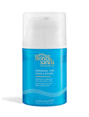 Bondi Sands bottle front view showing packaging and product benefits
