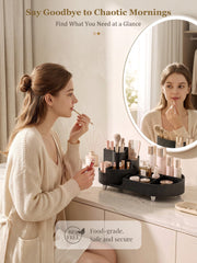 Booklov holding tall skincare bottles up to 8 inches for space saving